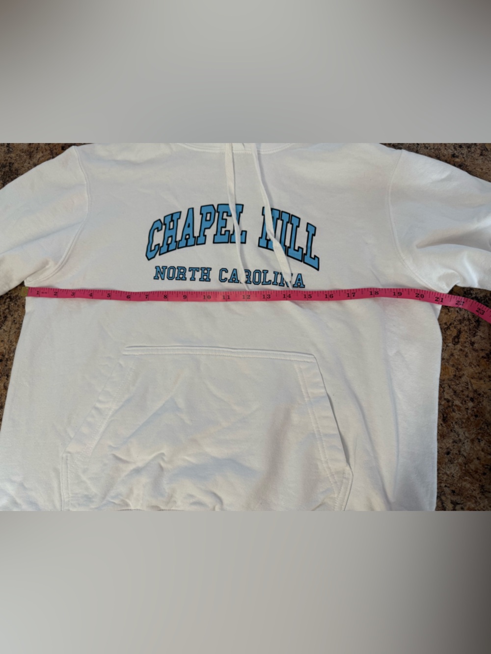 UNC Chapel Hill Tarheels White Athletic Hoodie Unisex Medium - Picture 4 of 5